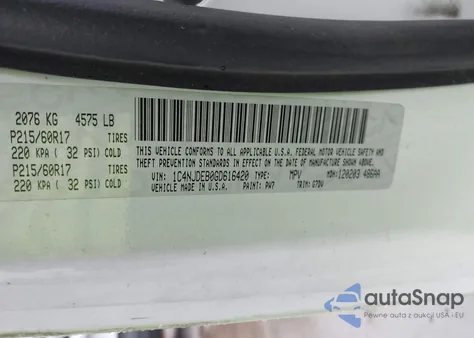 2016 Jeep Compass Latitude из США, поврежденный, VIN 1C4NJDEB0GD616420